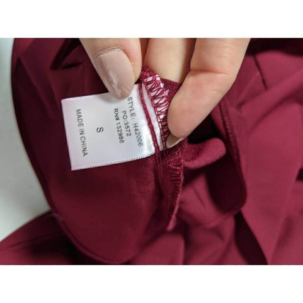 Mittoshop Ruffle Maroon Dress - Picture 14 of 16